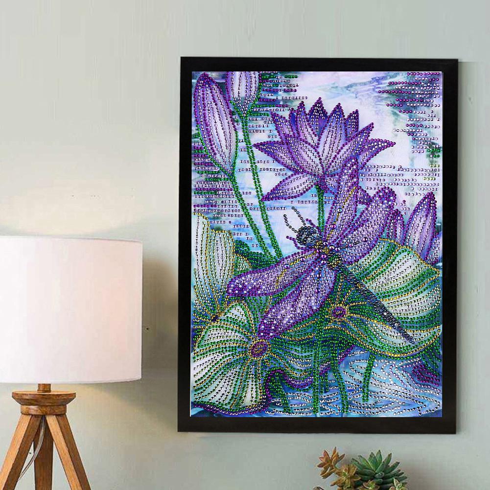 Dragonfly - Special Shaped Drill Diamond Painting 30X40CM