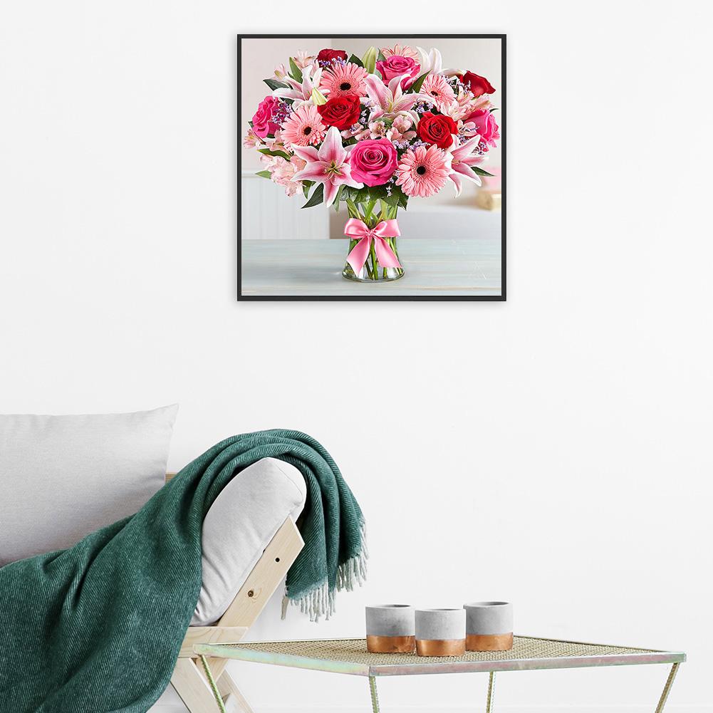 Vase - Full Round Drill Diamond Painting 30*30CM