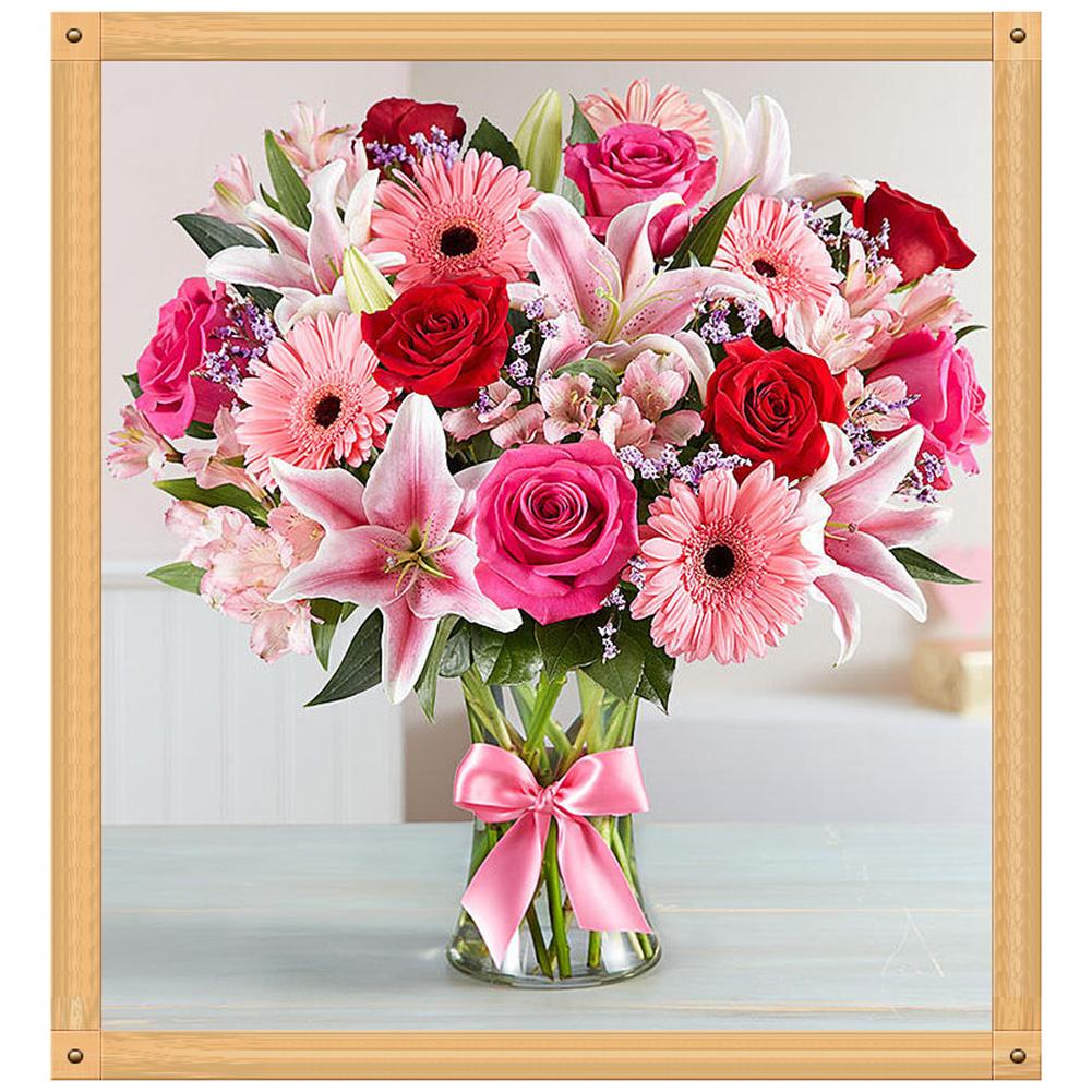 Vase - Full Round Drill Diamond Painting 30*30CM