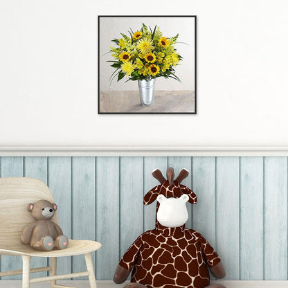 Vase - Full Round Drill Diamond Painting 30*30CM
