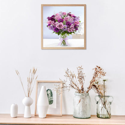 Vase - Full Round Drill Diamond Painting 30*30CM