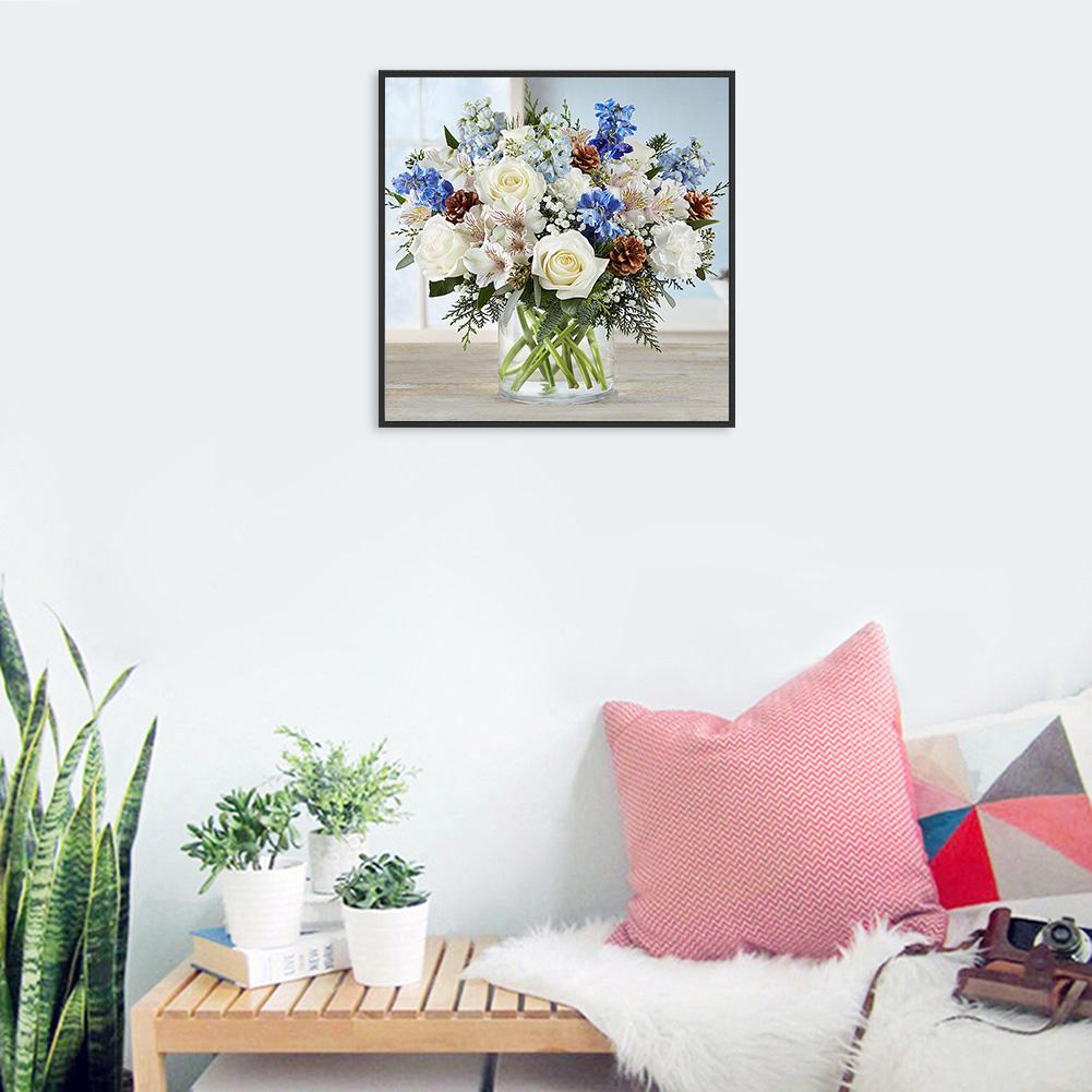 Vase - Full Round Drill Diamond Painting 30*30CM