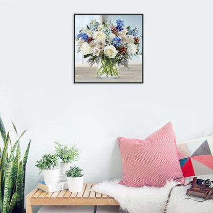 Vase - Full Round Drill Diamond Painting 30*30CM