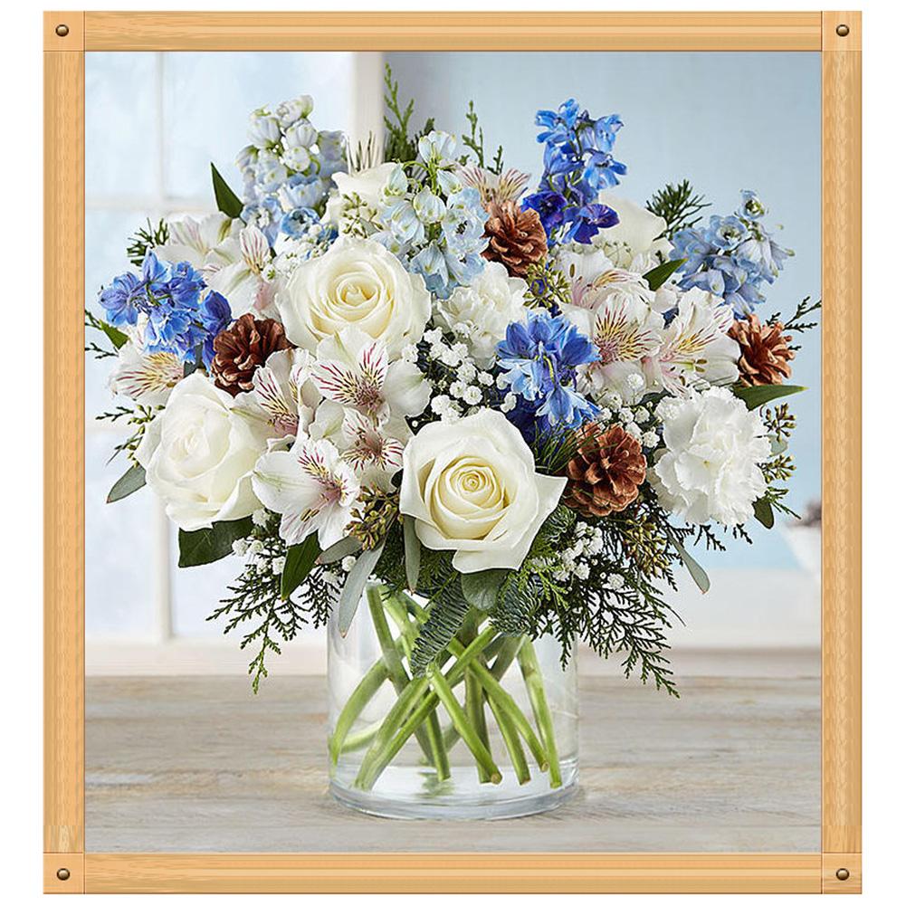 Vase - Full Round Drill Diamond Painting 30*30CM