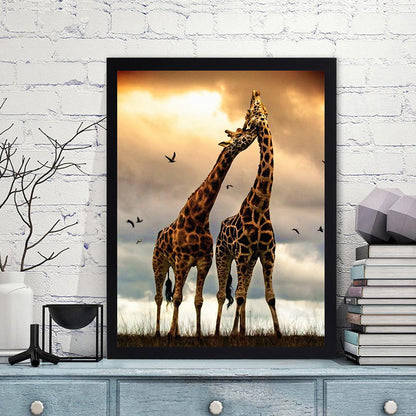 Giraffe - Full Round Drill Diamond Painting 30*40CM