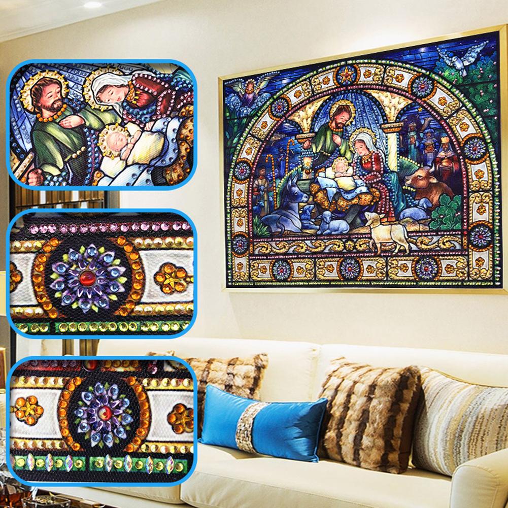 Religion - Special Shaped Drill Diamond Painting 40X30CM