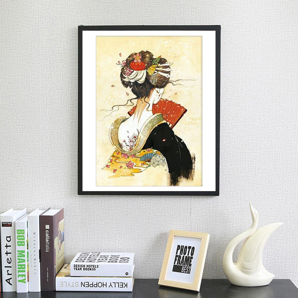 Geisha - Full Round Drill Diamond Painting 30*40CM