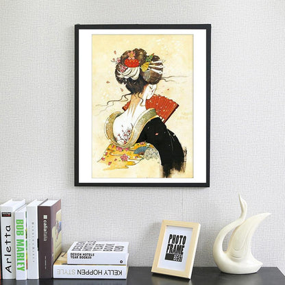Geisha - Full Round Drill Diamond Painting 30*40CM