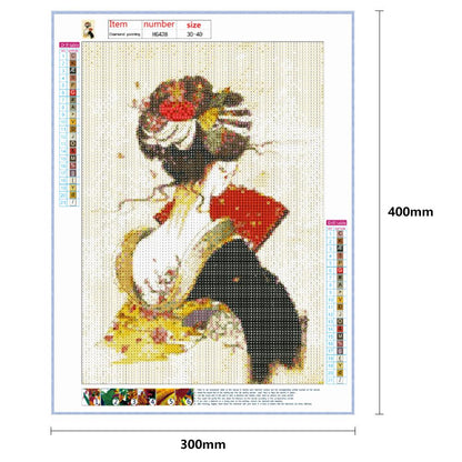 Geisha - Full Round Drill Diamond Painting 30*40CM