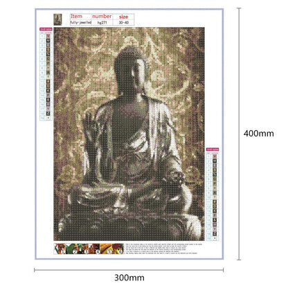 Buddha Statue - Full Round Drill Diamond Painting 30*40CM