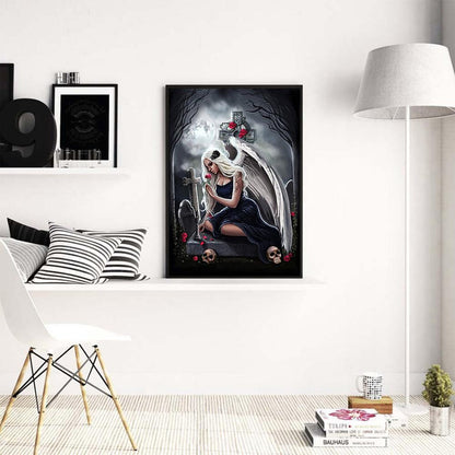 Skull Beauty - Full Round Drill Diamond Painting 30*40CM