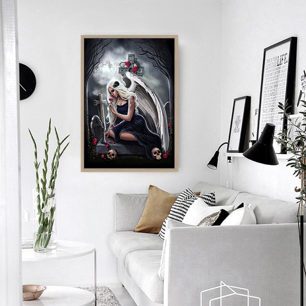 Skull Beauty - Full Round Drill Diamond Painting 30*40CM