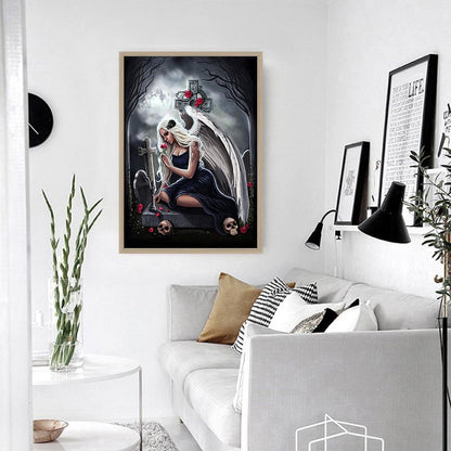 Skull Beauty - Full Round Drill Diamond Painting 30*40CM