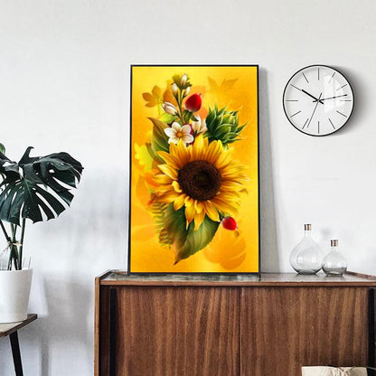 Flower Butterfly - Full Round Drill Diamond Painting 30*48CM