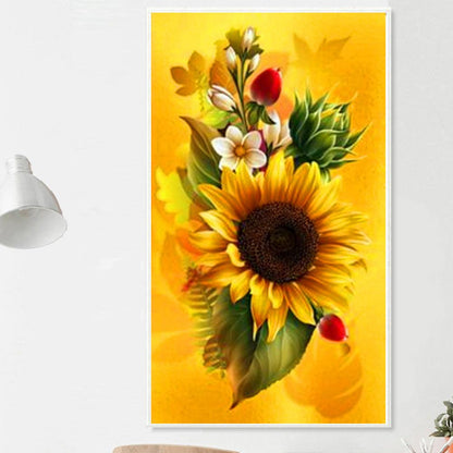 Flower Butterfly - Full Round Drill Diamond Painting 30*48CM