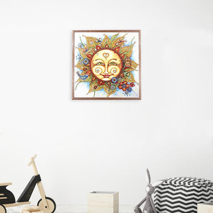 Sun - Full Round Drill Diamond Painting 30*30CM