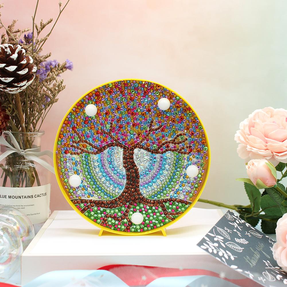 DIY Full Drill Diamond Painting Scenery Special Shaped LED Light (ZXD037)