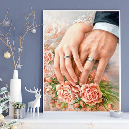 Lovers - Full Round Drill Diamond Painting 30*40CM