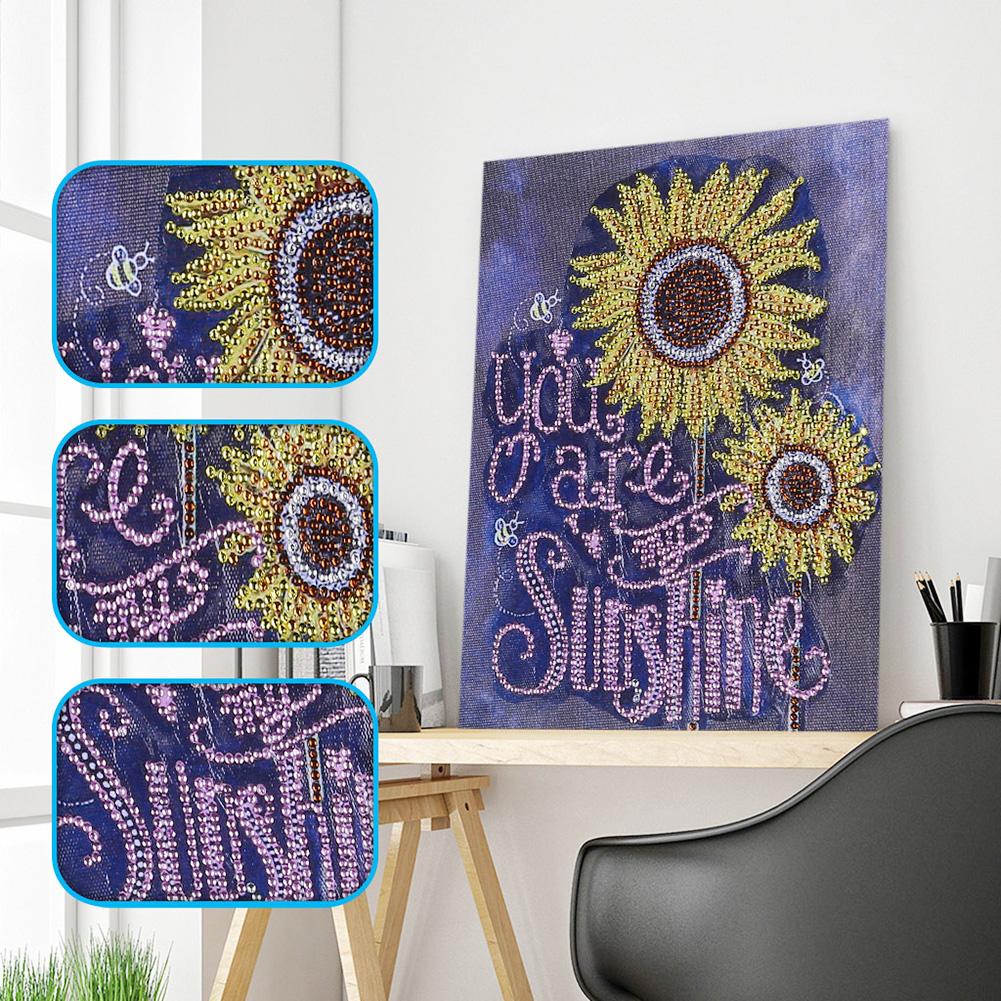 Home Decor - Special Shaped Drill Diamond Painting 34*40CM