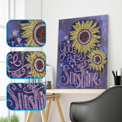 Home Decor - Special Shaped Drill Diamond Painting 34*40CM