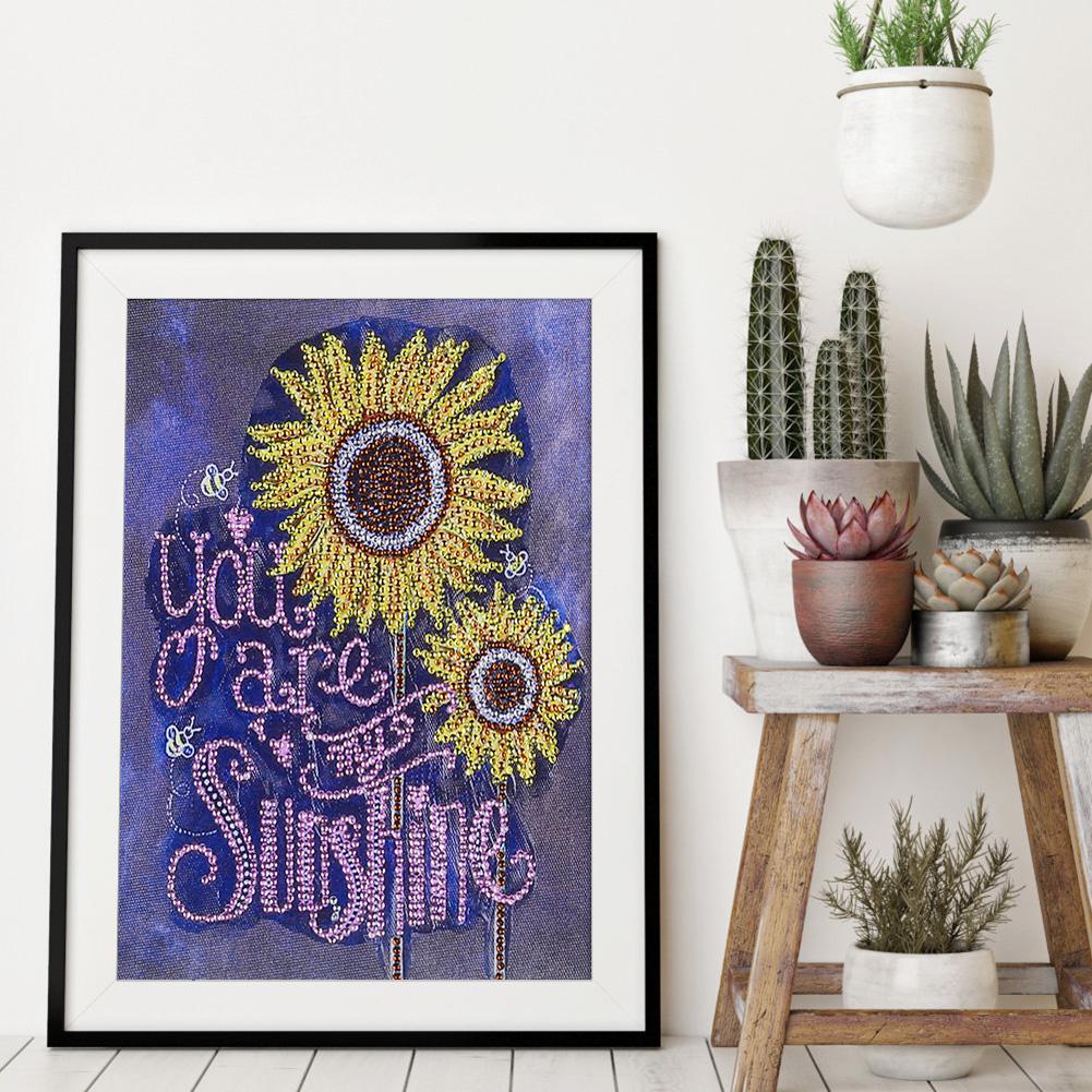 Home Decor - Special Shaped Drill Diamond Painting 34*40CM
