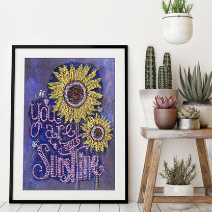 Home Decor - Special Shaped Drill Diamond Painting 34*40CM