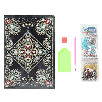 DIY Mandala Special Shaped Diamond Painting 60 Pages A5 Notebook Diary Book