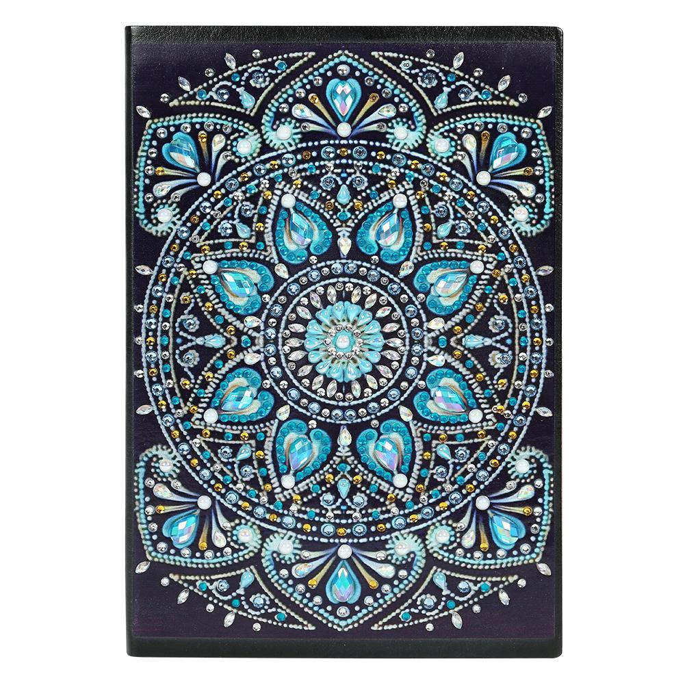 DIY Mandala Special Shaped Diamond Painting 60 Pages Students A5 Notebook