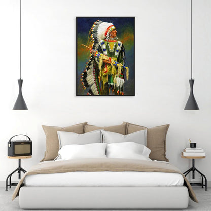 Indian - Full Round Drill Diamond Painting 30*40CM