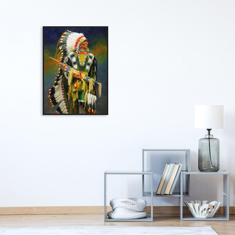 Indian - Full Round Drill Diamond Painting 30*40CM
