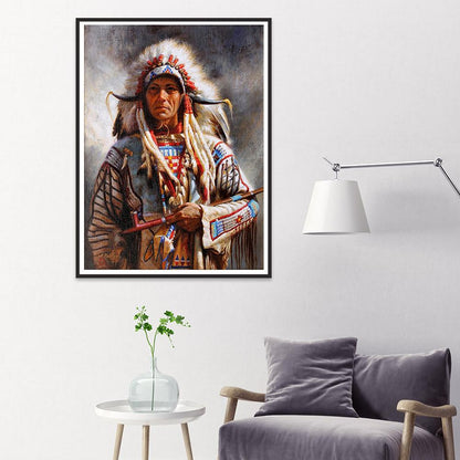 Indian - Full Round Drill Diamond Painting 30*40CM