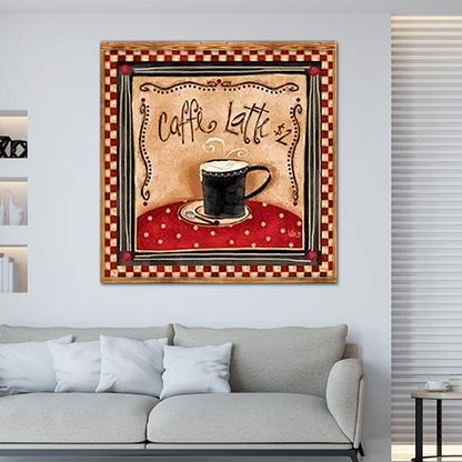 Coffee - Full Round Drill Diamond Painting 30*30CM