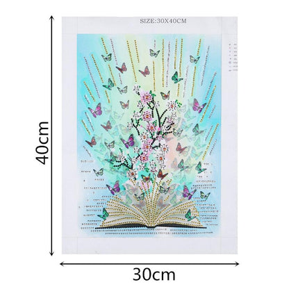Butteryfly - Special Shaped Drill Diamond Painting 30x40CM