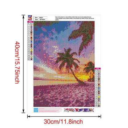 Sea View - Full Round Drill Diamond Painting 30*40CM
