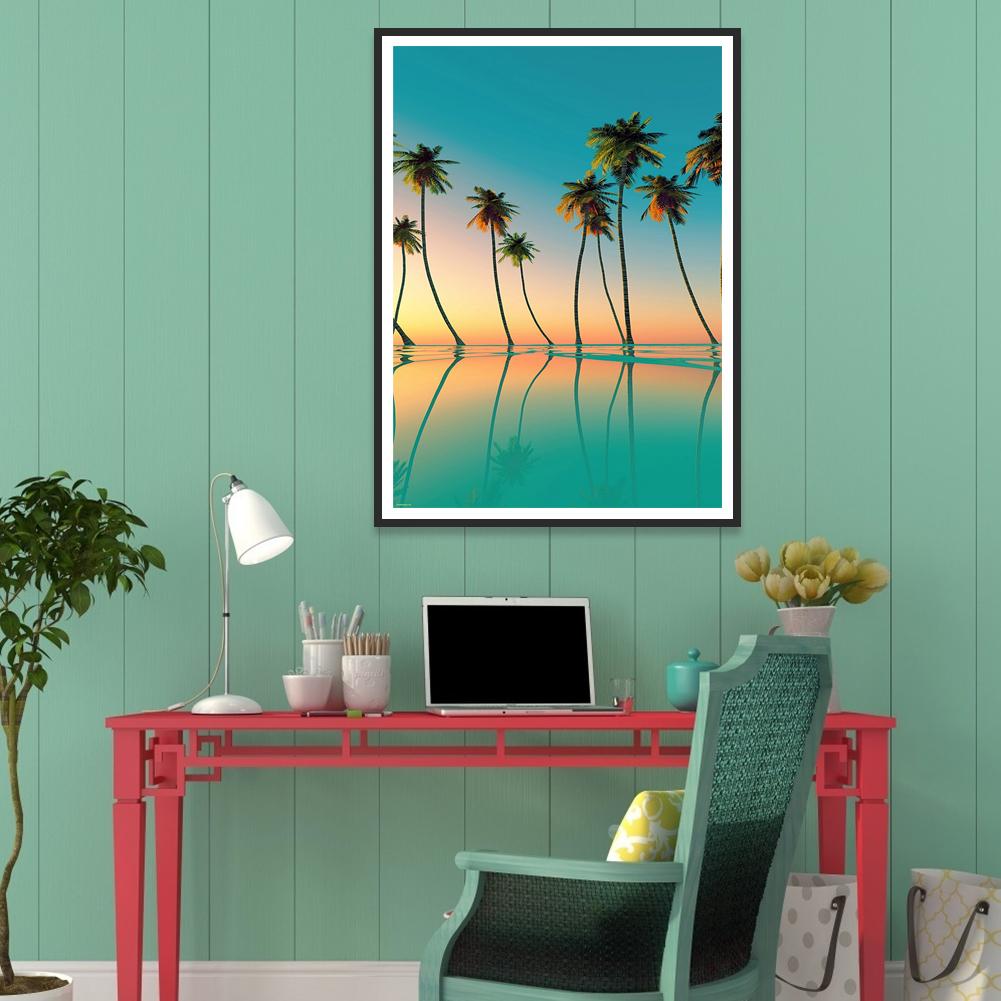 Sea View - Full Round Drill Diamond Painting 30*40CM