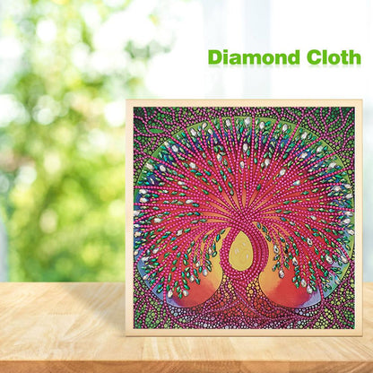 Tree - Special Shaped Drill Diamond Painting 30*30CM