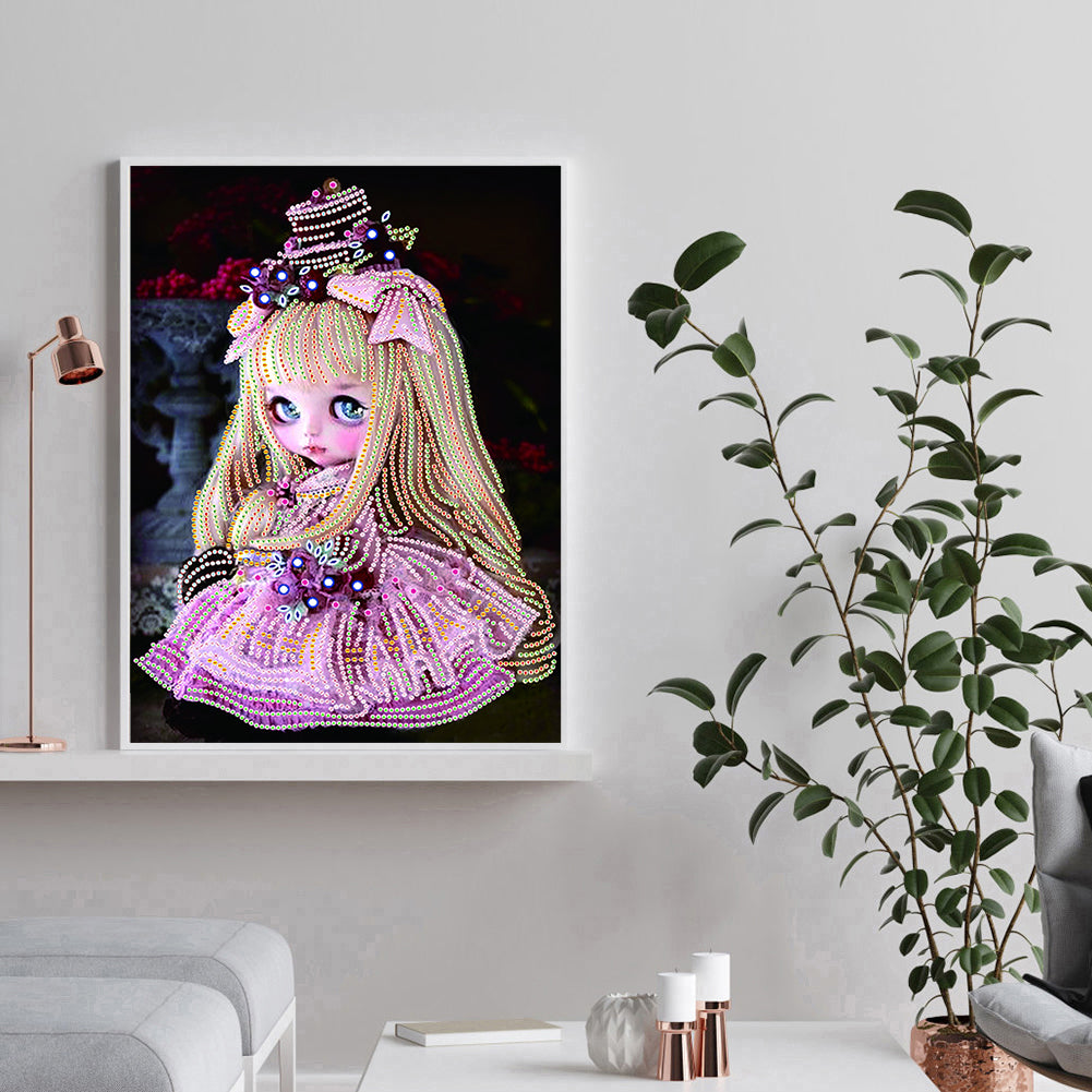 Girl - Special Shaped Drill Diamond Painting 30*40CM