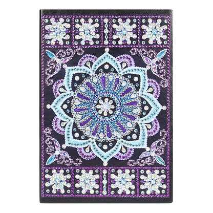 DIY Mandala Special Shaped Diamond Painting 50 Sheets Students A5 Notebook