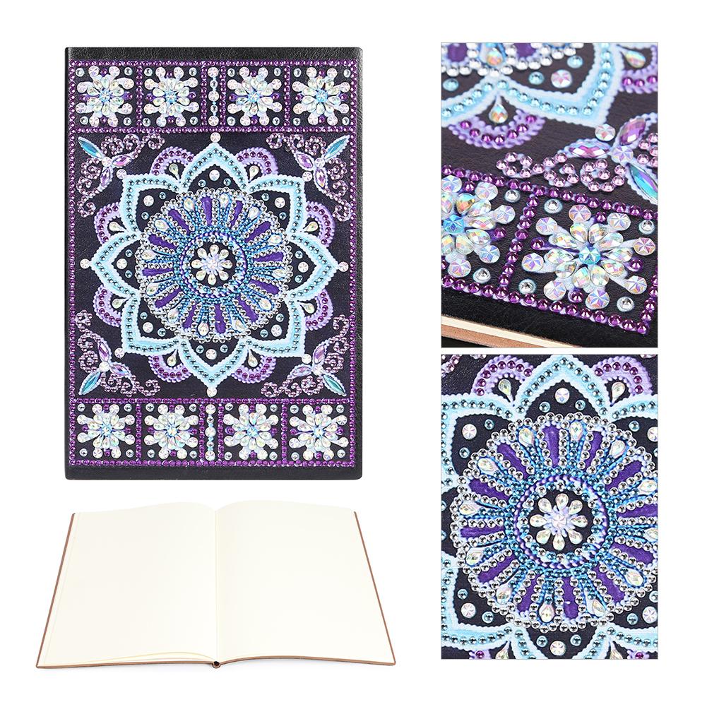 DIY Mandala Special Shaped Diamond Painting 50 Sheets Students A5 Notebook