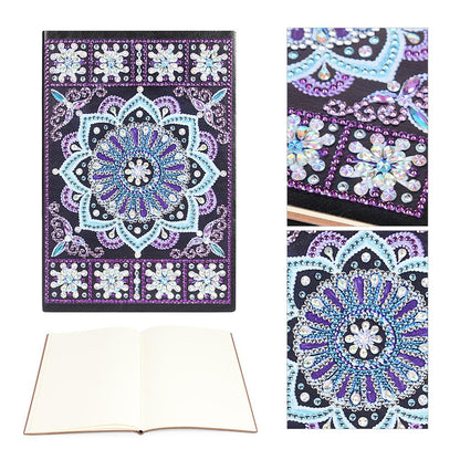 DIY Mandala Special Shaped Diamond Painting 50 Sheets Students A5 Notebook