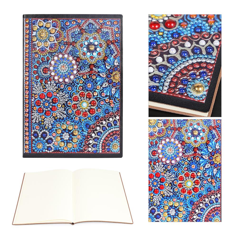 DIY Mandala Special Shaped Diamond Painting 50 Pages A5 Students Notebook