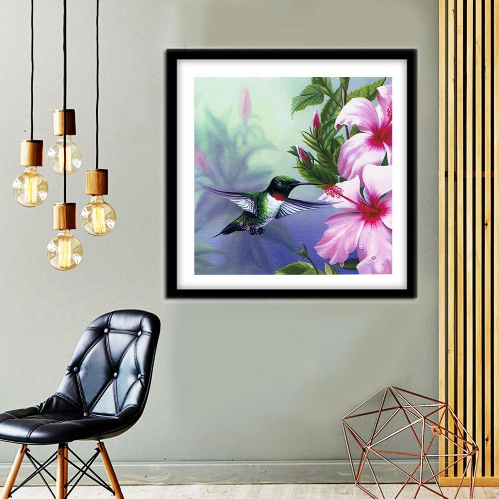 Flowers Bird - Full Round Drill Diamond Painting 30*30CM