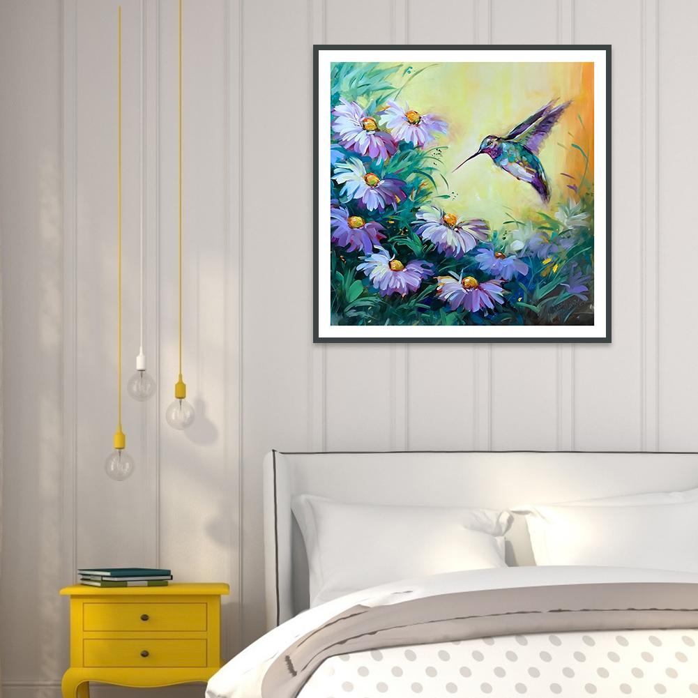 Flowers Bird - Full Round Drill Diamond Painting 30*30CM