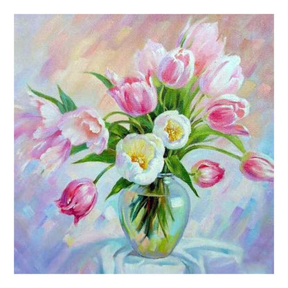 Flowers - Full Round Drill Diamond Painting 30*30CM