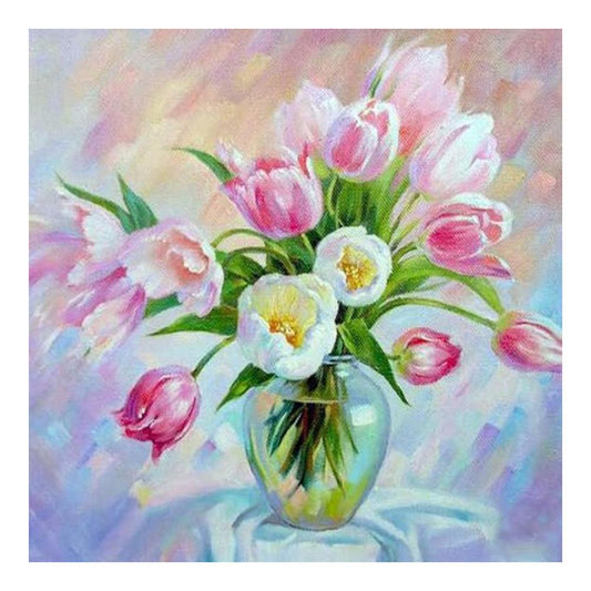 Flowers - Full Round Drill Diamond Painting 30*30CM