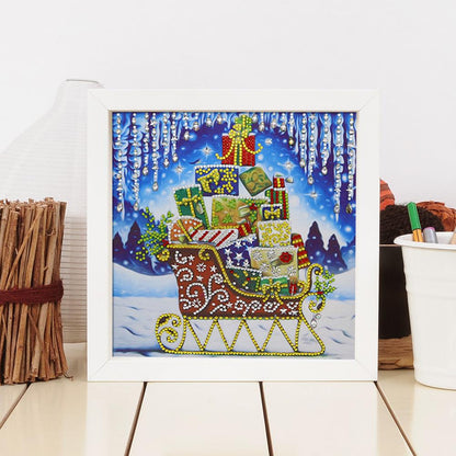 Sleigh - Full Round Drill Diamond Painting 30*30CM