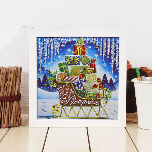 Sleigh - Full Round Drill Diamond Painting 30*30CM