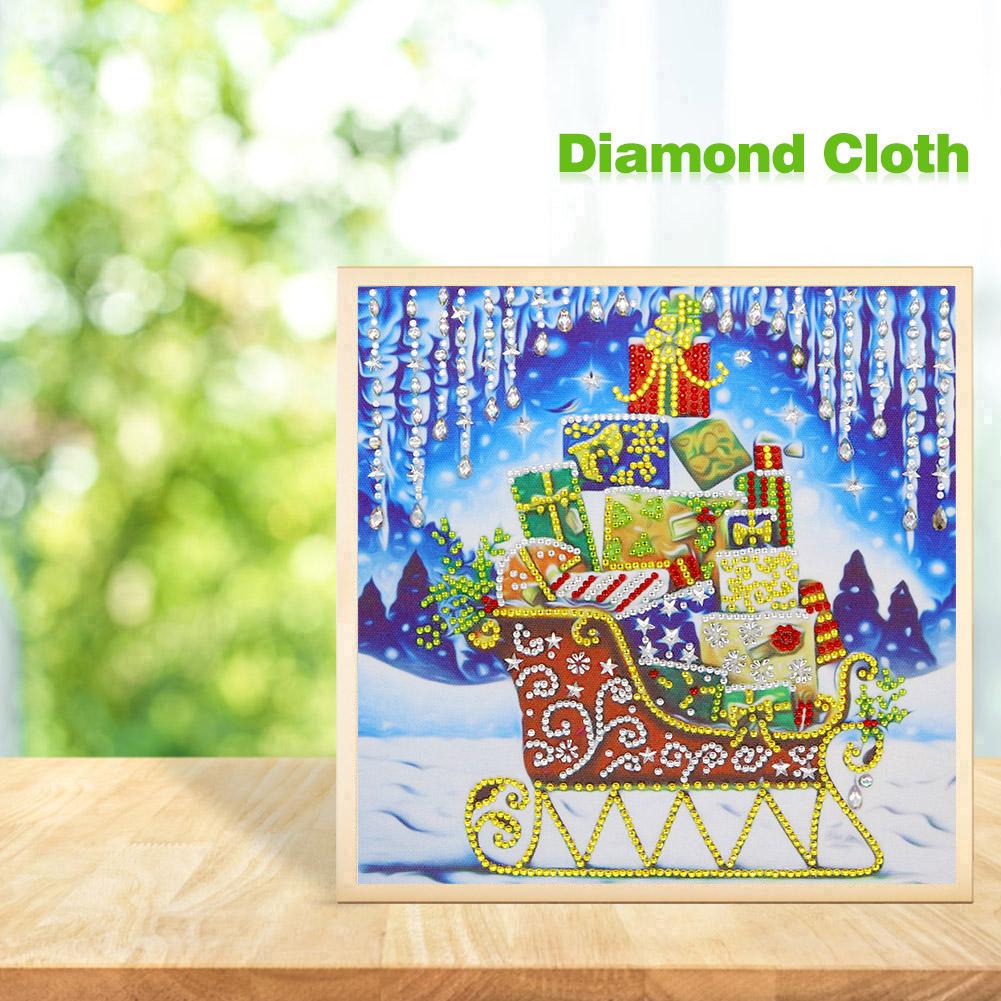 Sleigh - Full Round Drill Diamond Painting 30*30CM