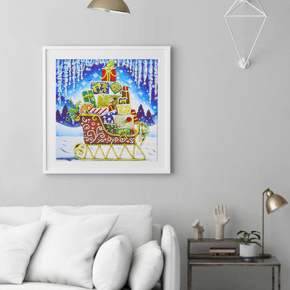 Sleigh - Full Round Drill Diamond Painting 30*30CM