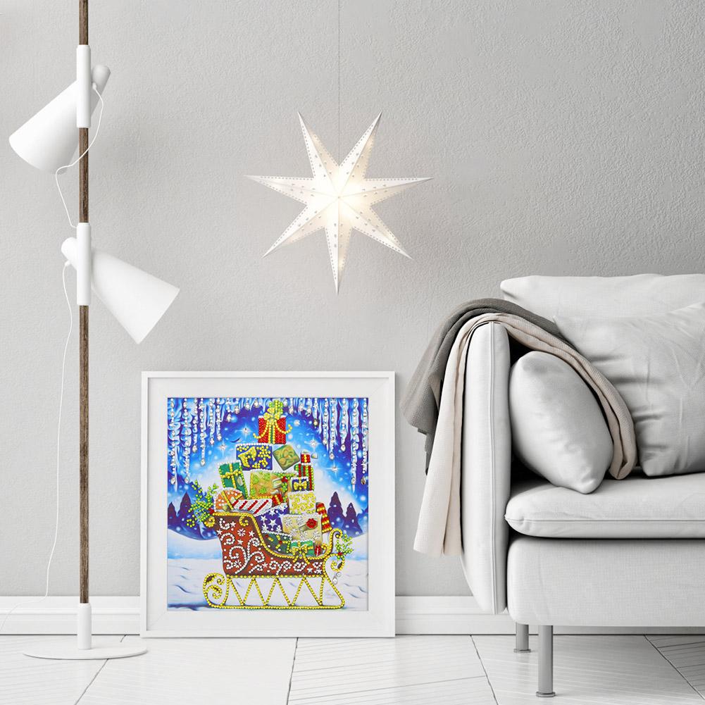 Sleigh - Full Round Drill Diamond Painting 30*30CM